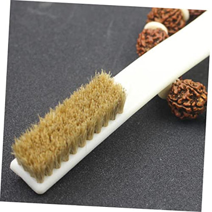 OUNONA 2Pcs Bouldering Brush Natural Material Climbing Stone Cleaner with Thick Bristles and Ergonomic Handle for Outdoor Sports and Boulder Cleaning