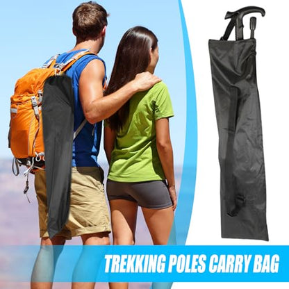 Walking Stick Bag Drawstring Closure Adjustable Portable Shoulder Bag | Walking Stick Tent Poles Replacement Storage Pouch for Folding Chairs, Camping, Travel, Outdoor Activities, Hiking