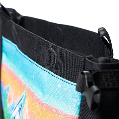 Bouldering Chalk Bucket Large Self-Standing Chalk Bag with Magnetic Closure, Fleece Lining, Zippered Pockets & Brush Holders