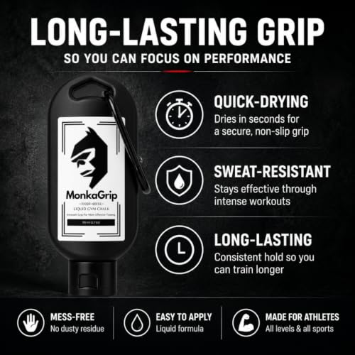 Liquid Chalk for Gym & Climbing – Long-Lasting, Sweat-Resistant Grip Solution for Weightlifting & Crossfit
