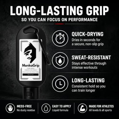 Liquid Chalk for Gym & Climbing – Long-Lasting, Sweat-Resistant Grip Solution for Weightlifting & Crossfit
