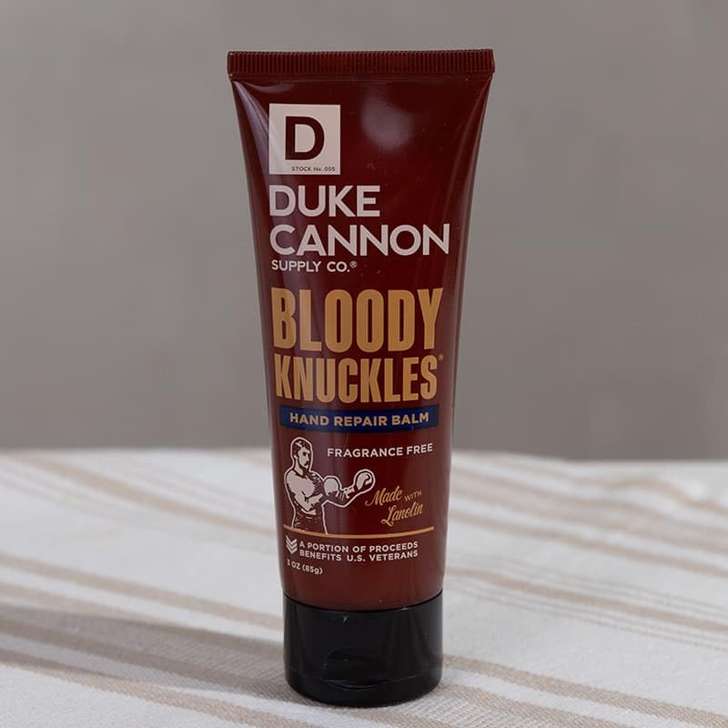 Duke Cannon Bloody Knuckles Hand Repair Balm - Travel Size Tube, 3 oz, Unscented, Non-Greasy Moisturizer for Dry, Cracked Hands (4 Pack) - size: 3 Ounce (Pack of 4)