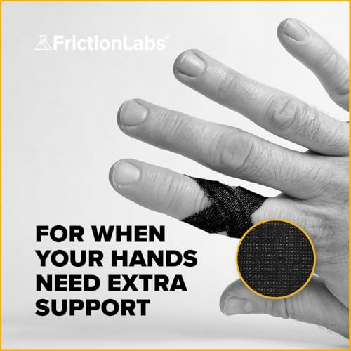 Friction Labs Athletic Finger Tape - Rock Climbing Tape for Skin Protection - 1.5” Zinc Oxide Tape - Protective Sports Tape - Easy Tear, Strong Stick - Recyclable Packaging - 10 Yards - color: Finger Tape