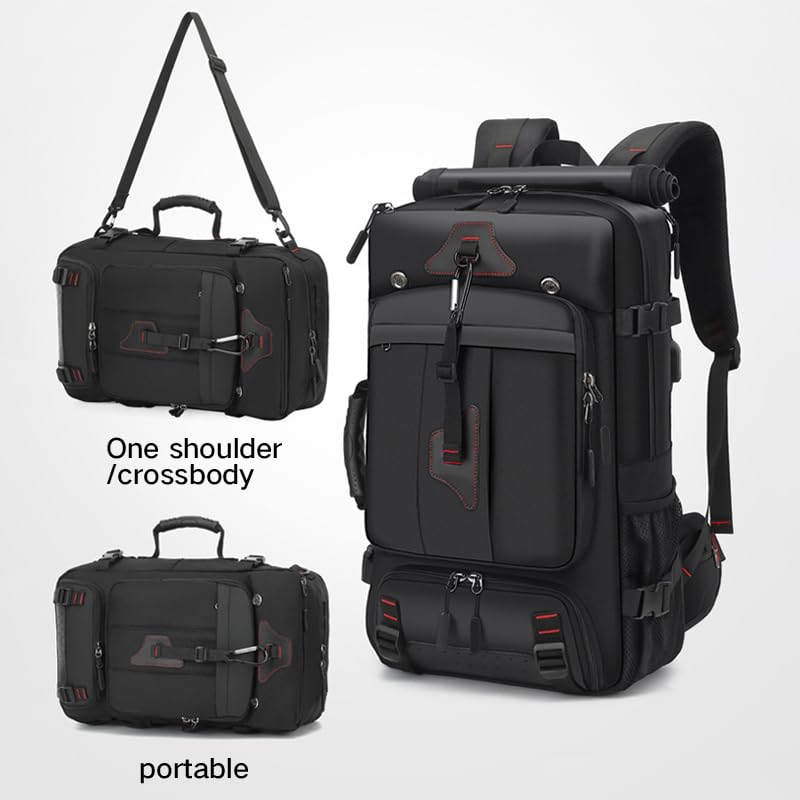 Men Travel Backpack,Fits 18 Inch Laptop,for Work&Travel，60L Large Capacity - size: Large