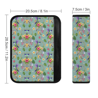Universal Soft and Comfortable Car Seat Straps Shoulder Pads for Girls and Boys, Most Cars, 1 Pair Hummingbird Bird Harness Pads Strap Comfortable Driving - color: Pattern 612