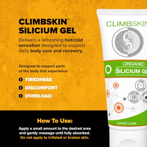 Climbskin Friction Labs Organic Silicium Gel - Fast Absorbing Balsamic Body Gel for Sore Muscle Relief, Joint Pain, Tension, Post-Workout Recovery - Lightweight, Non-Greasy - 90ml