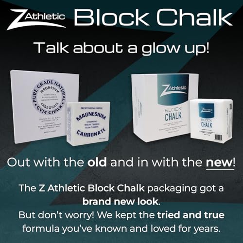 Z Athletic Block Chalk for Gymnastics, Weightlifting, Rock Climbing, Crossfit (Multiple Sizes Available) - style: 2oz Block (8 Pack - 1lb Total)