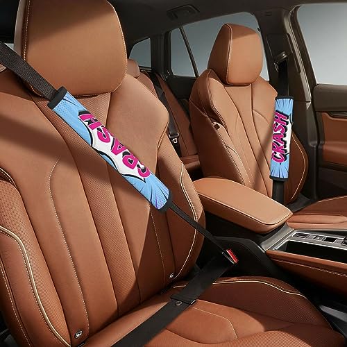 Crash Car Seat Belt Cover Pad for for A More Comfortable Driving Car Interior Accessories Seat Belt Cover Pad 2 PCS Shoulder Strap Covers