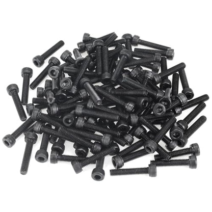 105 Pieces M4 x 20mm Socket Head Cap Screws, Thread Pitch 0.7mm, Sutemribor M4 Black Screws, 12.9 Grade Alloy Steel, Black Oxide Finish, Fully Threaded - size: M4 x 20mm, style: Socket Head