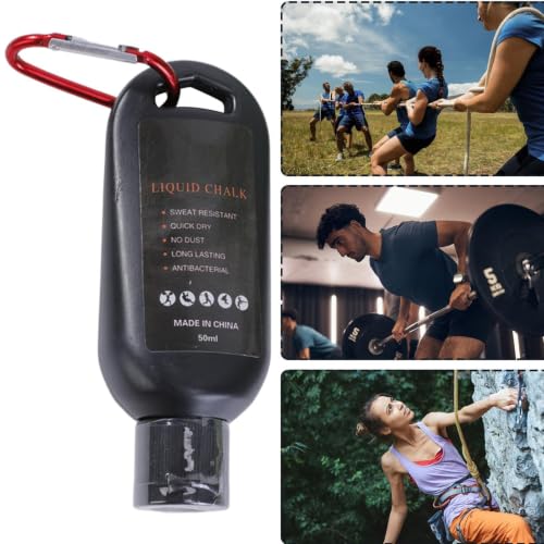 Workout Chalk for Hands Sports Anti-Slip Powder | Weightlifting Anti-Skid Chalk for Rock Climbing Badminton Weightlifting Gymnastics Fitness Tennis Golf - size: 50ML
