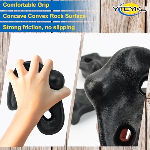 10PCS Rock Climbing Holds for Climber,Large Adult Rock Climbing Stones | with Mounting Hardware for Indoor Outdoor Rock Climbing Wall,Perfect for Family Fun & Exercise