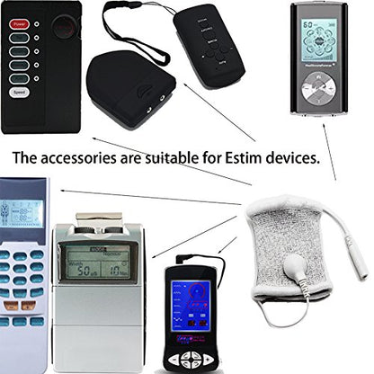 E-stim Adjustable Fabric Silver Thread Conductive Loop Accessories for Tens Stim Finger Massager Accessories