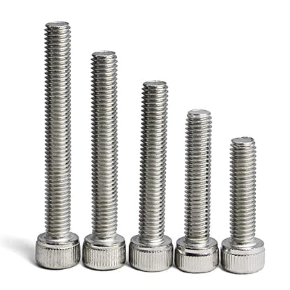 M5 x 20/25/30/35/40mm Socket Head Cap Screws M5 Bolts Stainless Steel 304 Metric Machine Hex Socket Screw, 50PCS - size: M5 x 20/25/30/35/40mm