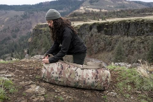 STANSPORT - Deluxe Duffel Bag With Zipper For Gym, Travel, & Storage - color: Camo, style: 50” X 18” X 18”