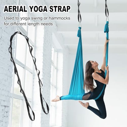 PATIKIL 22KN Adjustable Daisy Chain Yoga Extend Belt, Nylon Climbing Sling Straps for Home Workout Exercise Pilates Gymnastics