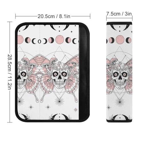 2PCS Universal Fit Car Seat Belt Pad for Kids, Most Cars, Tarot Card Butterfly Black Seat Belt Cushion, Shock Absorption - color: Pattern 553