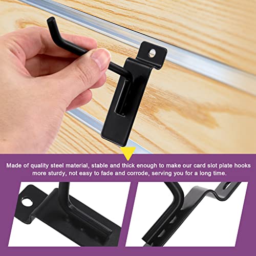 Swpeet 32Pcs 4 Sizes 2" 4" 6" 8" Heavy Duty Slatwall Hooks Assortment Kit, Slatwall Accessories Slatwall Panel Hook Garage Organization Slat Wall Hooks Pegboard Gridwall Hook Display - size: 2 Inch / 4 Inch / 6 Inch / 8 Inch