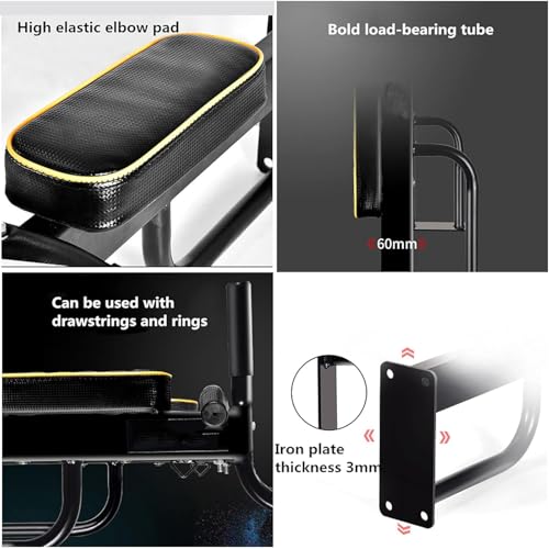 Wall Mounted Pull-Up Bar, Home Assisted Abdominal Indoor Pull-Up Hanging Strengthening Abdominal Muscle Training Band Equipment for Indoor Home Gym Exercise, Supports 440 Pounds