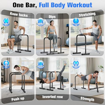 Sportsroyals Power Tower Pull Up Bar Station & Adjustable Dip Bar Station