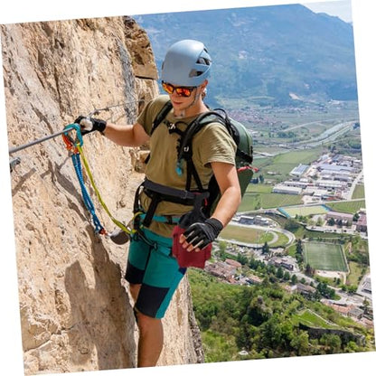 ibasenice Unique Climbing Chalk Bag with Zipper Storage Pockets for Bouldering Rock Climbing and Gymnastics Stylish Design Secure Essentials and Convenient Grip for Outdoor Adventures