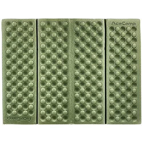 AceCamp 3940 Portable Lightweight Mini Waterproof Folding Mat, Foam Sitting Pad for Outdoor Activities, Foldable Kneeling and Seat Cushion for Comfort, Red - style: Green 1pc