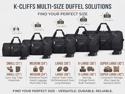 Heavy Duty Cargo Duffel Large Sport Gear Drum Set Equipment Hardware Travel Bag Rooftop Rack Bag - color: Black, size: 36" x 17" x 17"