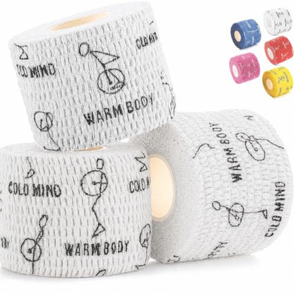 WARM BODY COLD MIND 1.85" Weightlifting Thumb Tape - Hook Grip Tape for Powerlifting, Cross Training, Gym Tape, Workout, Weight Lifting Tape, Athletic Finger Wrap (White 3 Rolls) - color: 3 Rolls White