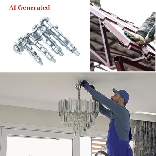 30 Pcs Zinc Plated Steel Molly Bolts Hollow Drive Wall Anchors Screws Set | M6*65 Hollow-Wall Anchors Drywall for(0.55"-1.06"),Holds Up to 65 Lbs,Perfect for TVs,Curtain Rods,Picture frame - size: M6*65
