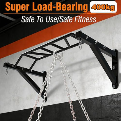 Heavy Duty Wall Mounted Pull Up Bar – Multi-Grip Pull Up Bar Ceiling Mount/Ceiling Mount Pullup bar/Chin Up Bar for Home Gym Workout Standards - color: Standards