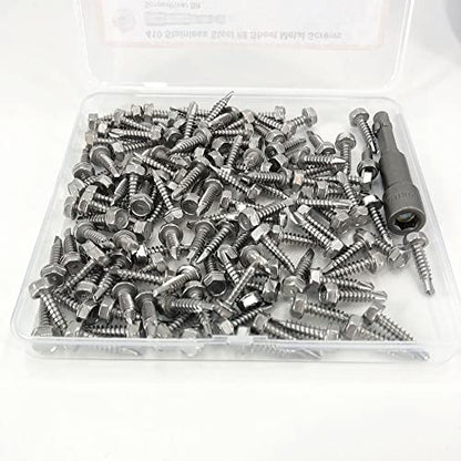 Sheet Metal Screws，Hex #8x3/4‘’（120） | Metal Fastener - color: Hex #8x3/4‘’（120）