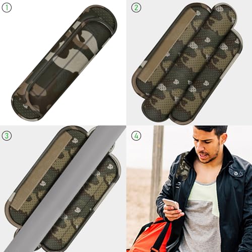 ZINZ Universal Shoulder Pad with Ultra Thick Cushion for Bag Luggage Bag Crossbody, Plus Long & Anti-Slip & Breathable,Camouflage Green - color: Camouflage Green