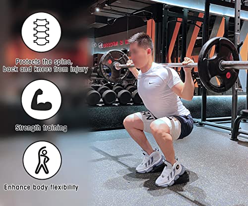 UNMERA Squat Wedge Block 6PCS Adjustable Non-slip Rubber Squat Ramp | Squat wedge for heel-elevated training, deadlifts, and calf stretches to improve mobility, balance, and strength.
