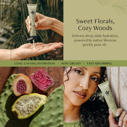 Nopalera Cactus Hand Cream Deeply Nourishing Prickly Pear Hand Cream with Vitamin E and K, Travel Size 1.5 oz (Bosque Místico)