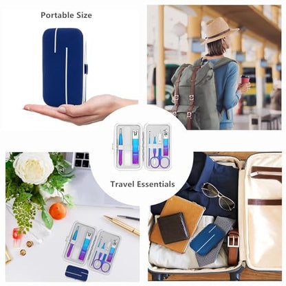 Manicure Set Nail Clipper Set Personal Care Grooming Kits Travel Nail Care Set Manicure Tools Fenlebeneil Nail Clippers Pedicure Kit Basic Nail Tools Gift for Men Women