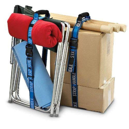 8’ Carry Strap with Handle | 2-Pack | Adjustable Belt | Easy, Safe, Secure, Lifting, Moving, Carrying Heavy Boxes, Groceries | Best Luggage Strap (Strap-A-Handle 2 Pack - 8ft. Length, 40lb. Capacity) - color: 8' Length, 40lb. capacity - 2 Pack