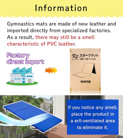 KaRaDaStyle Gymnastics Mat Folding Stretch Mats 71"x31"x2" Exercise Muscle Training Children Play Horizontal Bar Mat Yoga Sports Soundproof Home Use - color: Green/3-fold