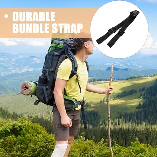 2pcs Adjustable Nylon Securing Bundle Straps with Quick Release Buckles, Sturdy Cargo and Tent Fixed Rope Webbing for Outdoor, Backpack, and Yoga Mat Fastening