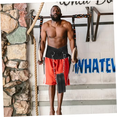 Weighted Pull-up Belt with Chain for Weight Lifting Thickened Steel Dipping Belt for Back Muscle Strength Training for Pull-up and Dip Exercises