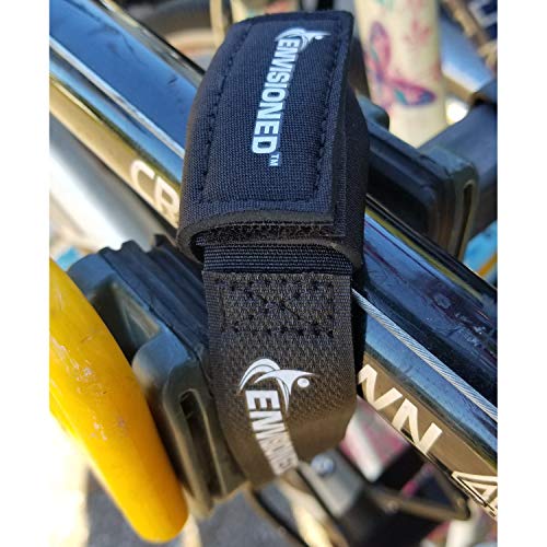 Premium Cinch Straps 2" x 15" with Stainless Steel Metal Ring (Buckle), Reusable Durable Hook and Loop, Multipurpose Securing Straps 6 Pack Plus 2 Bonus 3/4" x 8" Original Cinch Straps - size: 2" x 15"