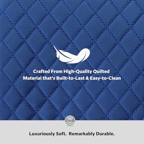 STOVER Women’s Convertible Garment Duffel Bag for Travel – 2-in-1 Carry-On Weekender/Overnight Tote - Wrinkle-Free Dresses, Suits & Clothes + Shoe Compartment & Bonus Toiletry Bag (Sapphire Blue) - color: Sapphire Blue