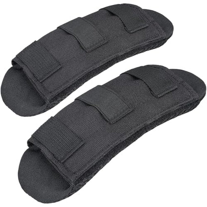 2 Pack Soft Breathable Shoulder Strap Pad guitar strap pad Tactical Vest Shoulder Pad,Mesh Pads with Tactical Gear - color: Black
