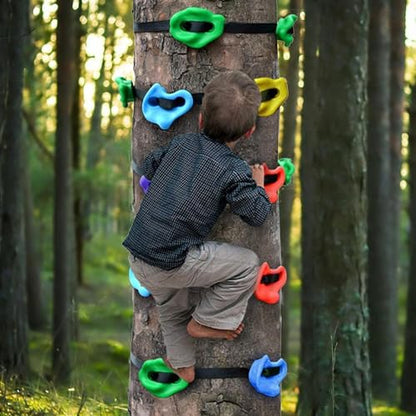 Tree Climbing Holds Ladder Gear Playset Practice Play Gymnastics | Tree Climbing Grips Playground, Backyard, Outside, Gymnastics, Park, Camping, Gardening, Home, Yard, Doorway, Ceiling
