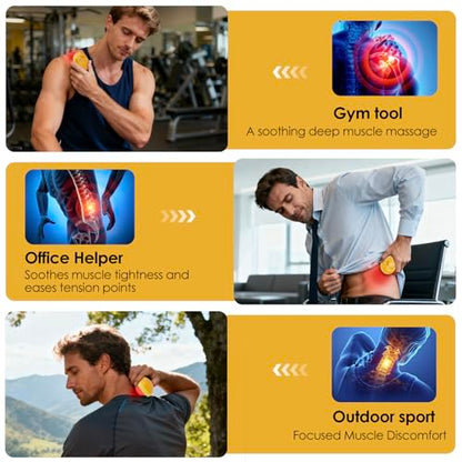 Red Light Vibrating Massage Ball - Handheld Trigger Point Tool for Deep Tissue Massage and Myofascial Release, Portable Massager for All Over the Body (Avocado) - color: Avocado