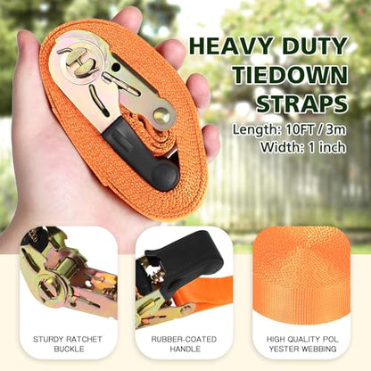 TOPNEW 20 Ninja Tree Climbing Holds for Kids Climber, Orange & Black Tree Climbing Kit with 6 Ratchet Straps for Outdoor Ninja Warrior Obstacle Course Training - style: 20 Pcs Orange & Black 2