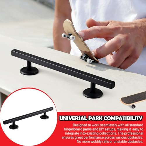 Colaxi Fingerboards Rail Accessory, Gift Premium Aluminum Alloy Educational Toy Prop, Finger Boards Training Finger, Square Black - color: Optional, size: Square Black