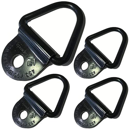 Heavy Duty Truck Bed Tie Down Anchors Rings Trailers Hook Cargo Bolt on V Ring Pickups Rail Accessories (4 Pack) - size: 4 Pack