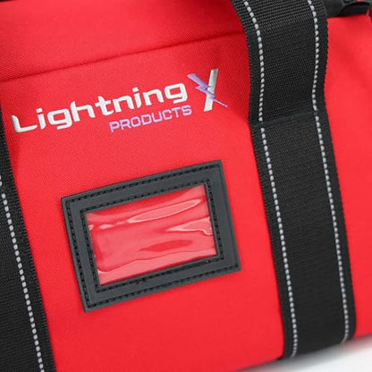 Lightning X Customizable Large EMT Medic First Responder EMS Trauma Jump Bag w/Embroidered Name - RED - color: Red