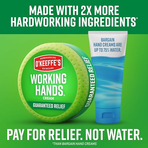 O'Keeffe's Working Hands Hand Cream for Extreme Dryness - 3 oz Tube (12 Pack) - Repairing Skincare for Cracked, Dry Hands - size: 3 Ounce (Pack of 12)