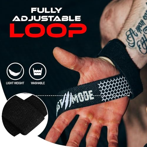 BEAST RAGE Lifting Wrist Straps for Weightlifting, Straps Gym Grip Power Workouts Lifting Straps Padded Neoprene & Premium Cotton Men Women, Deadlift Bodybuilding Exercise Lifting Straps - color: White Gel