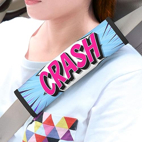 Crash Car Seat Belt Cover Pad for Adults Kids Car Interior Decor Seat Belt Cover Pad 2 PCS Strap Shoulder Pad Seatbelt Covers Protective Sleeves